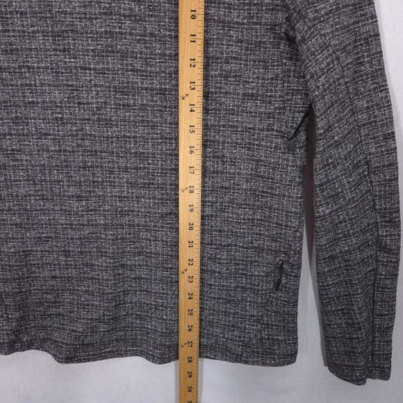 Lululemon x Soul Cycle Surge Warm Pullover Mens M Black Skull Crossbones 1/4 Zip - Picture 9 of 10